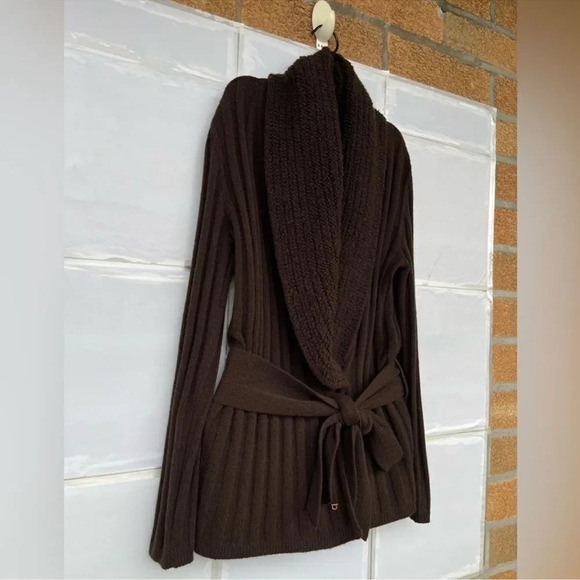 Salvatore Ferragamo Brown Wool Cashmere cárdigan medium - Picture 3 of 14